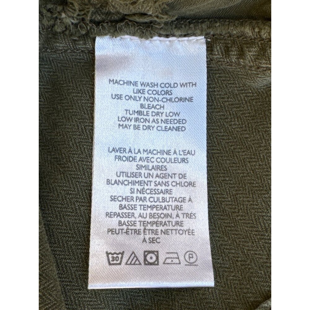 Free People‎ Cotton Olive Green Rule Breaker Slim Cargo Utility Pants 0 - Picture 10 of 13